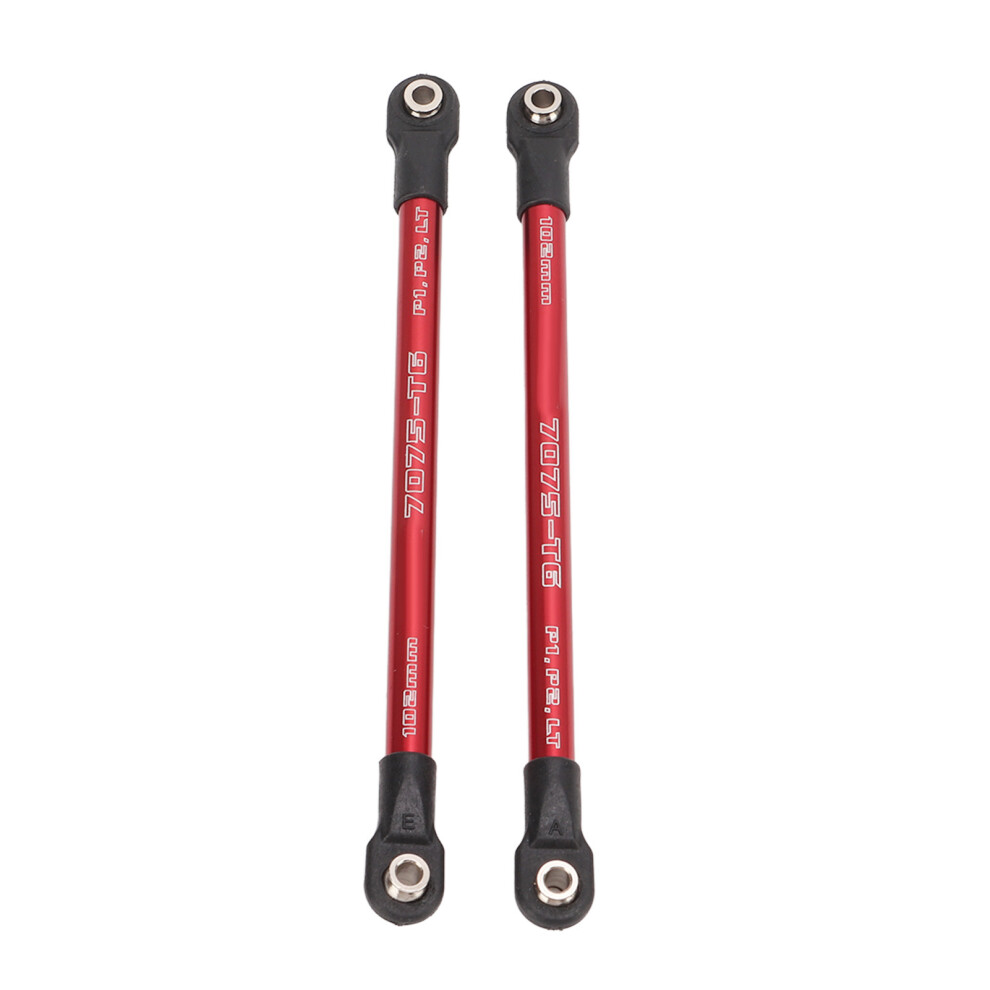 2Pcs Aluminum Rc Car Pushrods For 1/10 E-Revo & Summit Red 8711339943624