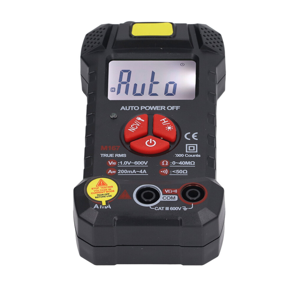 Portable Digital Multimeter, 4000 Counts, 72Cm Test Pen, Black 8391339944984