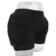 Schützende Shorts aus Nylon und EVA, hautfreundliche, hitzebeständige Schutz-Shorts für Radfahren, Skisport und andere Aktivitäten – Schwar