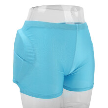 Schutzhosen aus Nylon und EVA, hautfreundlich, hitzebeständiger Schutz, kurze Hose für Radfahren, Skisport - Blau M