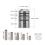 Archery Bow Stabilizer Weight Kit with Shock Absorber - Silver 7