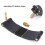 Saxophone Ligature Black PU Leather Metal Durable 9