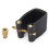 Saxophone Ligature Black PU Leather Metal Durable 3