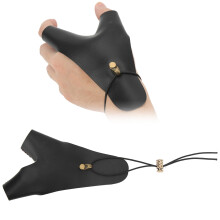 Soft PU Leather Adjustable Archery Hand Guard Fits Any Hand Size
