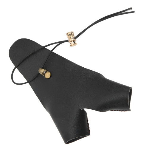 Soft PU Leather Adjustable Archery Hand Guard Fits Any Hand Size 1