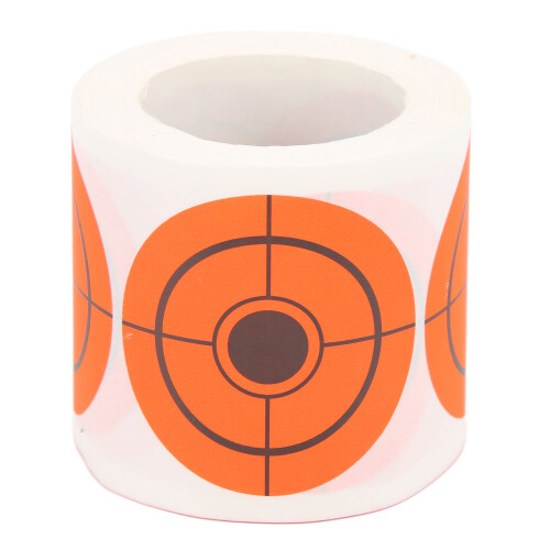 5CM Bright Orange Self-Adhesive Target Stickers - 250 Roll for Shooting 1