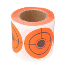 250 hojas de objetivos de papel adhesivo, 5 cm, naranja