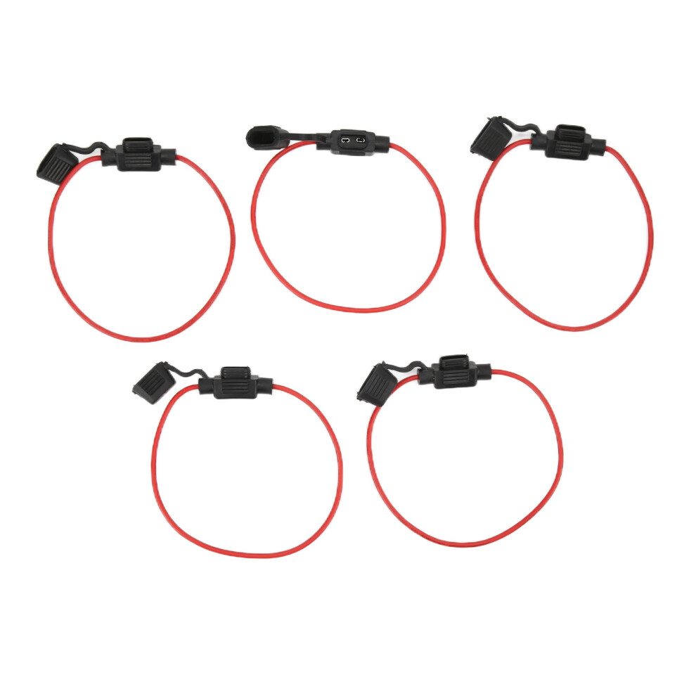 5Pcs Fuse Holder 12V 30A Refractory Waterproof 9121376474682