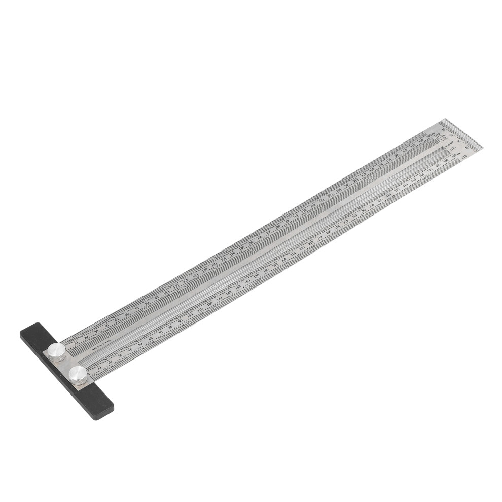 400Mm Stainless Steel Woodworking Marking T Ruler For Precision Carpenters 3671339954042
