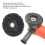 Black 3.9in Water-Resistant Paint Stripping Disc for Metal & Surface Cleaning 10