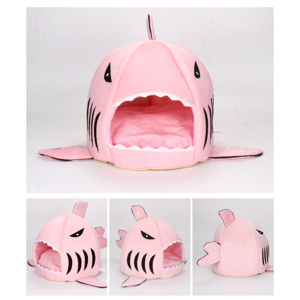 Shark Cat House Removable Washable Pink 48cm x 48cm for Pets