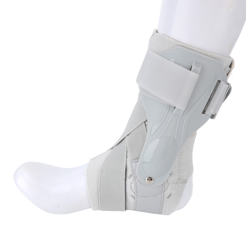 Gray Ankle Brace Pain Relief Support for Sprains, Size L EU 40-43
