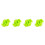 Green 4Pcs Bow String Silencers Shock Dampeners for Recurve & Compound Bows 8