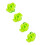 Green 4Pcs Bow String Silencers Shock Dampeners for Recurve & Compound Bows 13