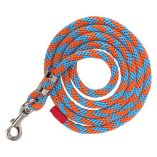 Nylon Horse Lead Rope 11.5ft Friction-Free Tug Resistant Blue Orange