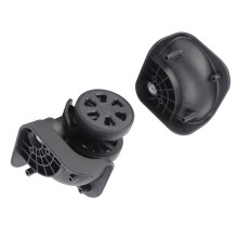 Black Luggage Suitcase Replacement Wheels Universal Nylon Swivel Caster