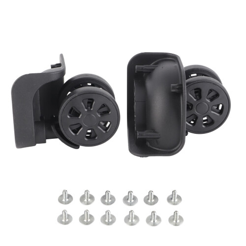 Black Luggage Suitcase Replacement Wheels Universal Nylon Swivel Caster 1