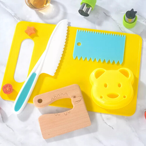 Safe Toddler 18pcs Knives Set Kitchen Tools Veggies Educational Cooking Sets 2