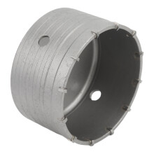 Broca de núcleo de pared delgada de 105mm carburo cementado plateado