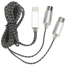 70.9in MIDI Cable to USB IN-OUT Converter Cable
