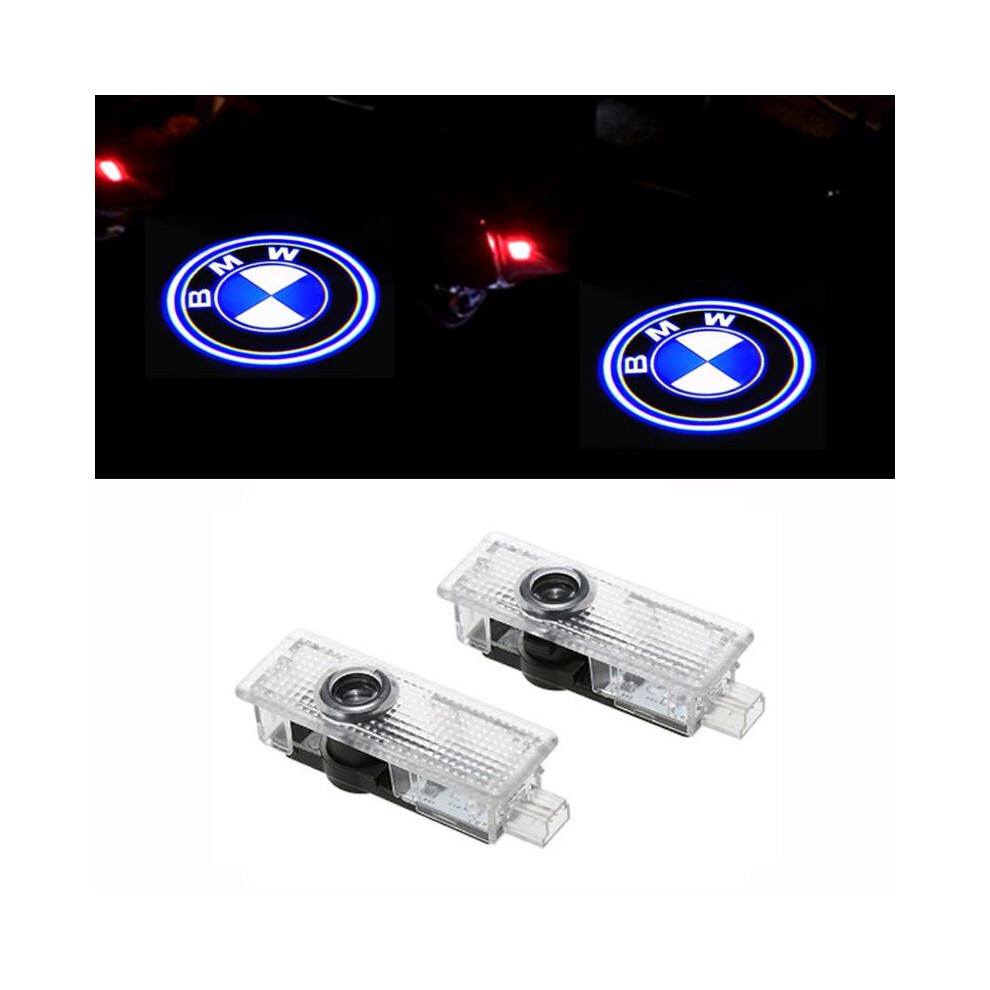 2X Led Car Door Logo Courtesy Laser Projector Puddle Emblem Bmw Lamp For Light
