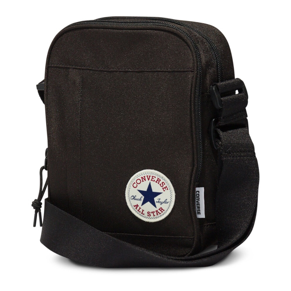 (Black) Converse Mens Crossbody Bag Shoulder Bag Handbag Accessories Fashion Sports