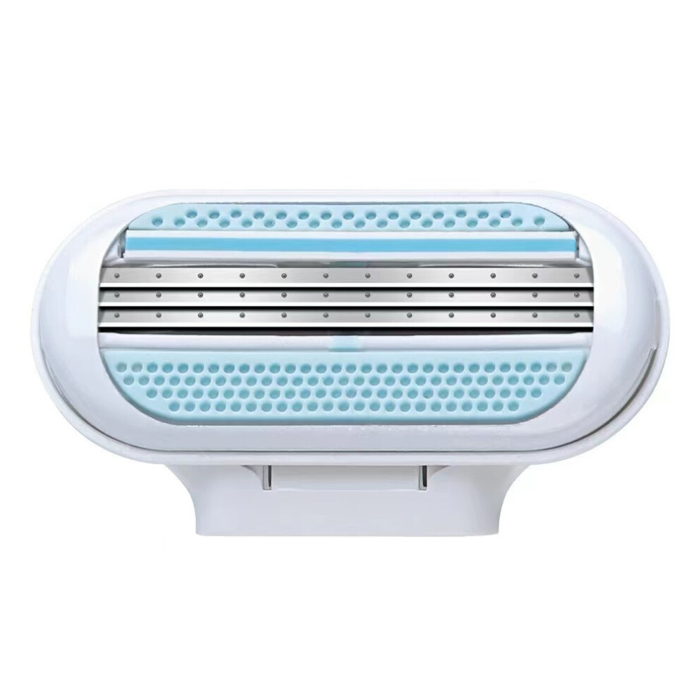 (Blue) Detachable Manual Shaver Blade Three Layer Blade Replacement Hair Leg Armpits-image-OPC-PJK2962-NEW