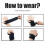 2Pcs Adjustable Nylon Wrist Supports - Universal for Left & Right, 12.2" 4