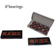 Bones Reds 8 Stück Skateboard Kugellager Stahl Material 22 mm Außendurchmesser Breite 7 mm
