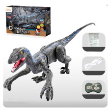 (Gray) Walking Dinosaur Jurassic Remote Control Toys 24ghz Led Realistic Kids Gifts