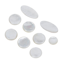 9Pcs Saxophone Button Set White Colour Sax Key