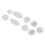 9Pcs Saxophone Button Set White Colour Sax Key 3