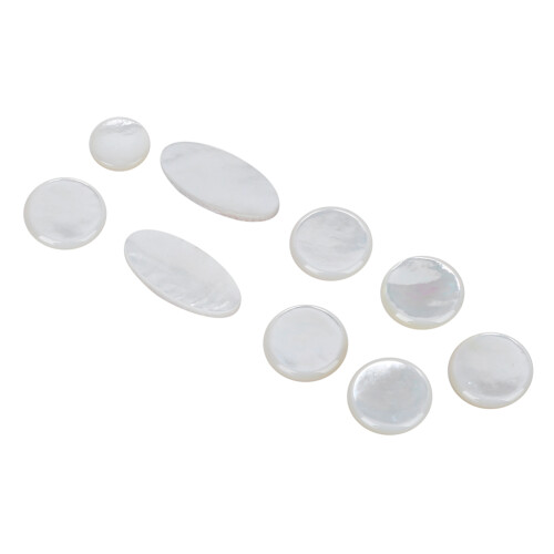 9Pcs Saxophone Button Set White Colour Sax Key 2