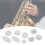 9Pcs Saxophone Button Set White Colour Sax Key 8