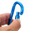 9er-Pack D-Ring-Karabiner mit Verriegelung 8,2  4,2 cm Silber 15