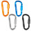 9er-Pack D-Ring-Karabiner mit Verriegelung 8,2  4,2 cm Silber 13
