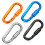 9er-Pack D-Ring-Karabiner mit Verriegelung 8,2  4,2 cm Silber 6