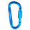 9er-Pack D-Ring-Karabiner mit Verriegelung 8,2  4,2 cm Silber 16