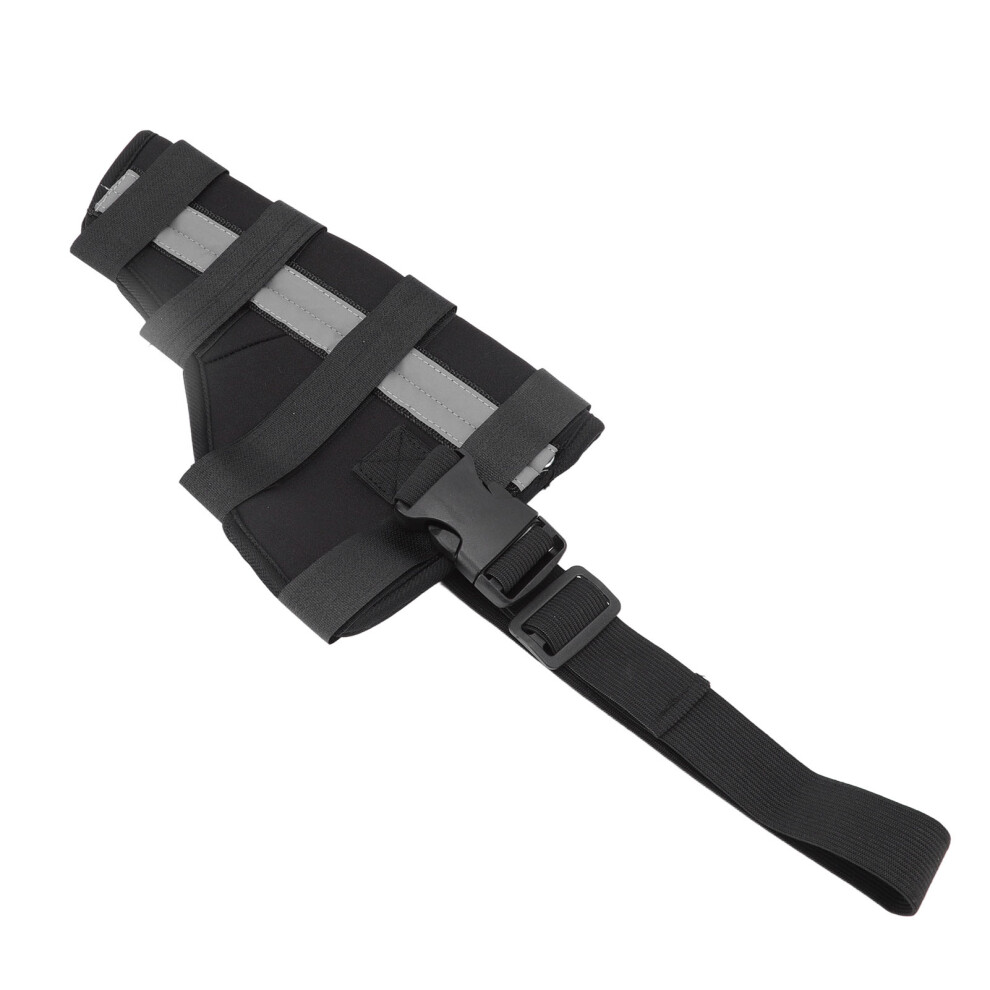Black Dog Hind Leg Brace Support Knee Pads For Injury Recovery, M