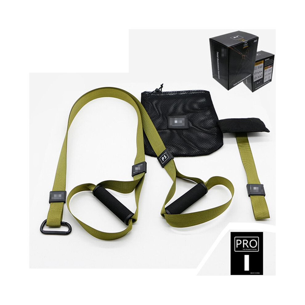 (Green Pro 1)Gimnasio En Casa SuspensióN Resistencia Entrenamiento De Fuerza Correa Entrenador Fitness-image