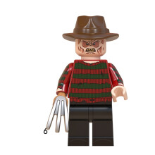 (FreddyKrueger)Saw Billy Blocchi Costruzione Figura Mini Azione Bambini Regali Decorazione Tavolo