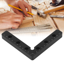 2 piezas Cuadrado de posicionamiento de 120 mm, kit de abrazaderas de 90 grados