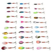 30Pcs Stainless Steel Spinning Sequin Lure Outdoor Fishing Gear 152g