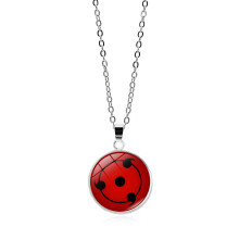 (13) Naruto Necklace Animethemed Nine Tomoe Rinne Sharingan Pendant With Highquality Alloy Chain