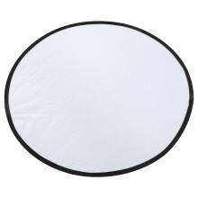 Silver White 2-in-1 80cm Portable Photography Light Reflector for Live Lighting