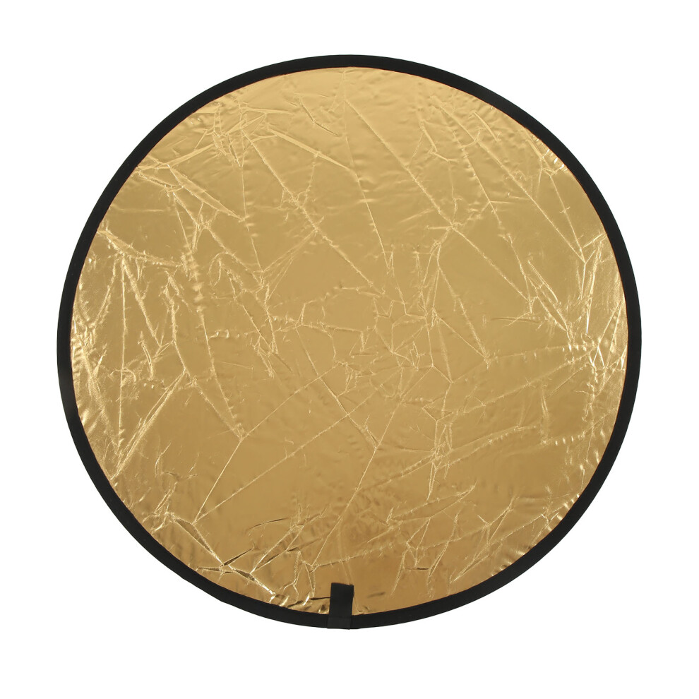 Round 80Cm 2 In 1 Reflector For Photography Lightweight & Portable Silver/Gold 4901339973552