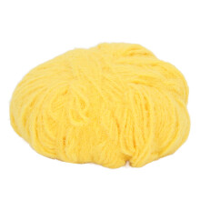 Yellow Wool Yarn: Ideal for Beginner DIY Doll Projects 100g Extensible