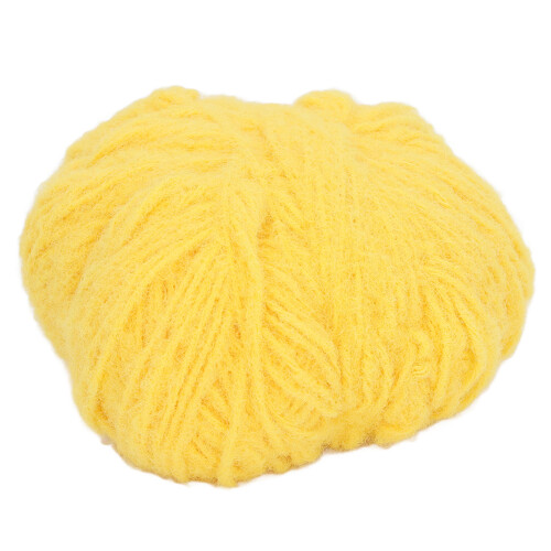 Yellow Wool Yarn: Ideal for Beginner DIY Doll Projects 100g Extensible 2