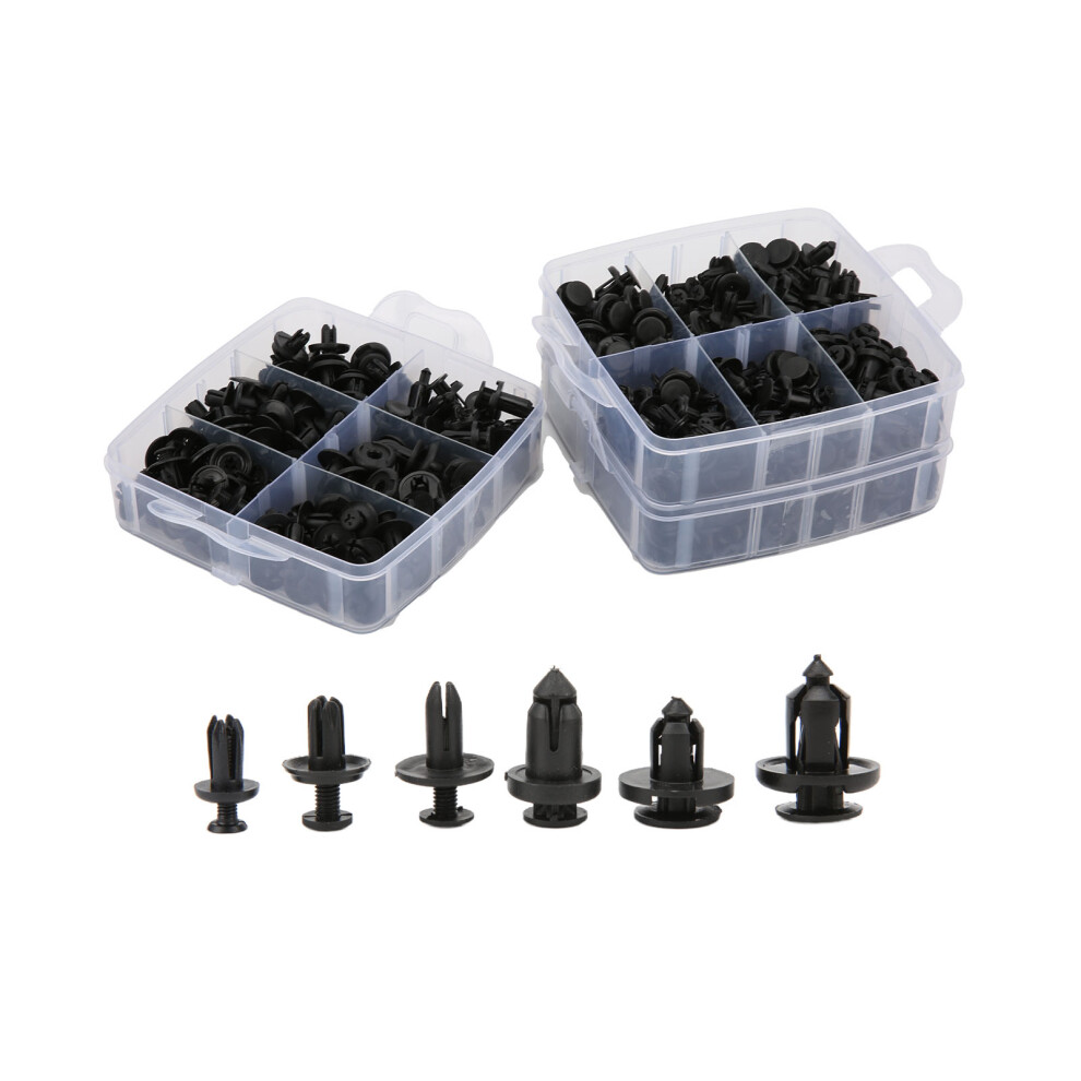 620Pcs Rivets Fasteners Push Pin Clips 16 Size 9121376479540