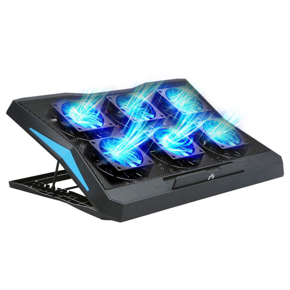 Laptop Cooling Stand With 6 Fans Foldable & Adjustable Height Dual Usb Ports 9331339976058